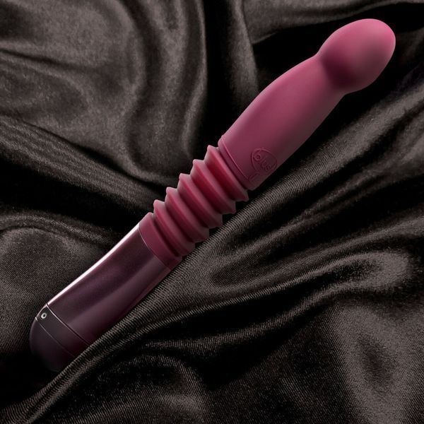 Пульсатор для точки G Blush Temptasia &ndash; Trixie Thrusting Dildo &ndash; Wine Red, 3 швидкості SO8835 фото