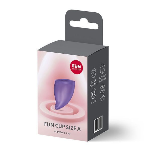 Менструальная чаша Fun Factory FUN CUP SIZE A Black Currant, многоразовая, диаметр 4 см, объем 20 мл SX3683 фото