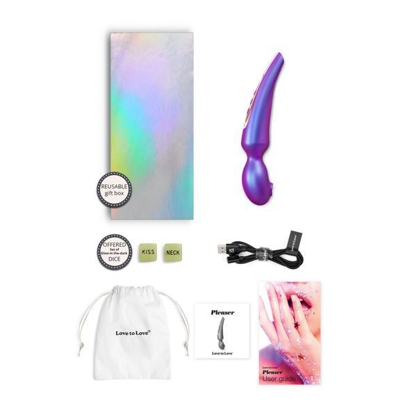 Стимулятор для клітора Love To Love Pleaser Iridescent Night, ефект постукування, 5 режимів SX3209 фото