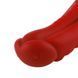 Фалоімітатор для секс-машин Hismith 8.35&Prime; Curved Silicone Dildo Red Monster Series, система KlicLok SO9966 фото 4