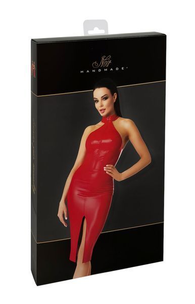 Сукня Noir Handmade F354 Red powerwetlook dress - S SX2106 фото