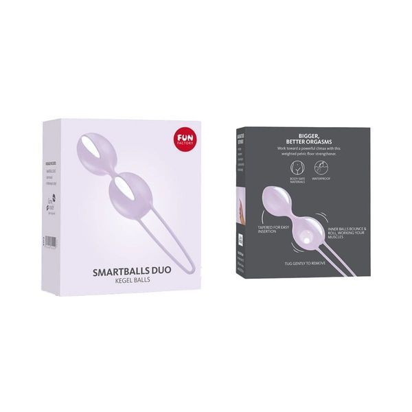 Вагінальні кульки Fun Factory Smartballs Duo White-Lilac 34101 фото