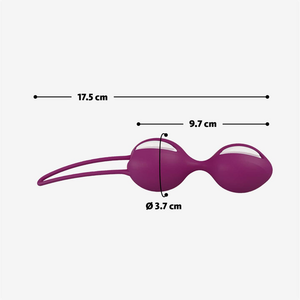 Вагінальні кульки Fun Factory Smartballs Duo White-Lilac 34101 фото