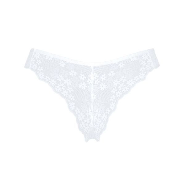 Полупрозрачные трусики Obsessive Heavenlly panties XS/S, открытые ягодицы SO8169 фото