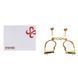 Наручники LOCKINK Love-slave Handcuffs, золотистые, металлические, в форме стремян SX0897 фото 7