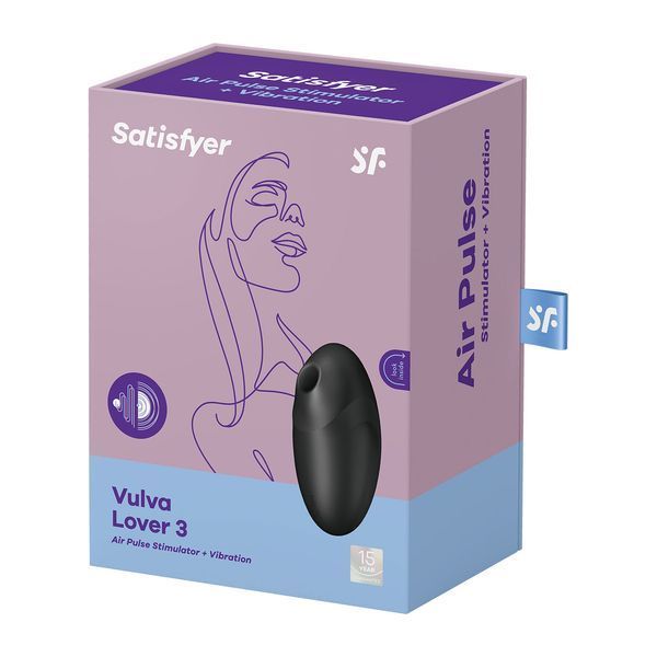 Вакуумний стимулятор Satisfyer Vulva Lover 3 black 4018645 фото