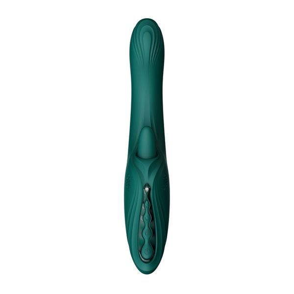 Смарт-вибратор Zalo Ares Turquoise Green, подогрев, 3 мотора, язычок для клитора, стимуляция точки G SX2693 фото