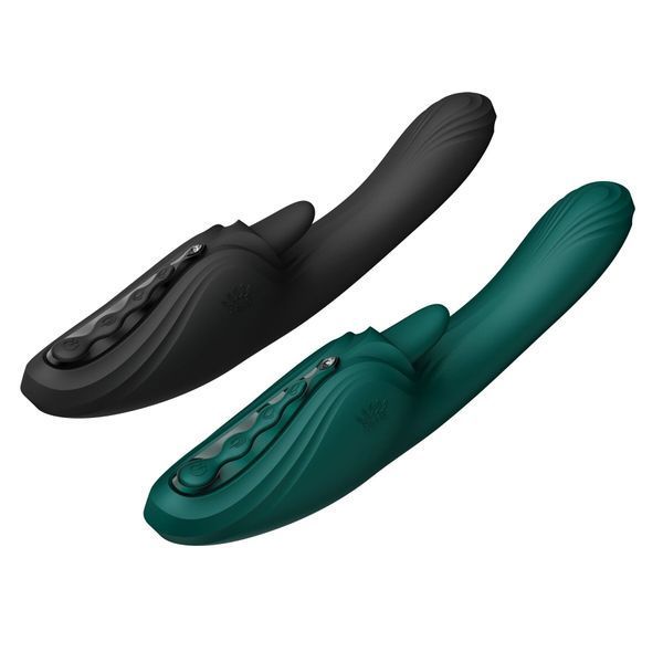Смарт-вибратор Zalo Ares Obsidian Black, подогрев, 3 мотора, язычок для клитора, стимуляция точки G SX2694 фото