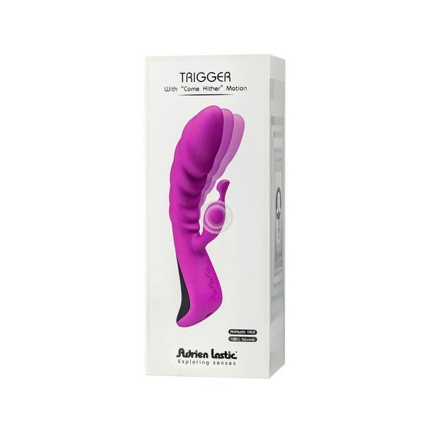 Вибратор Adrien Lastic Trigger с массирующими движениями ствола AD11031 фото