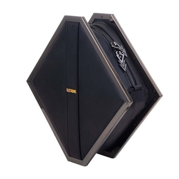 Сумка для секс-игрушек LOCKINK Mysterious Square Kink Bag, черная, набор для бондажа в комплекте SX0843 фото
