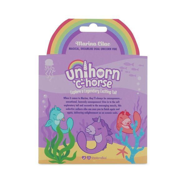 Вибратор-единорожка Unihorn &ndash; C Horse &ndash; Marina Lilac, вагинально-клиторальная стимуляция, 2 мотора по 10 режимов SX2863 фото