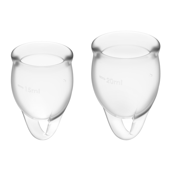 Набір менструальних чаш Satisfyer Feel Confident White 4002019 фото