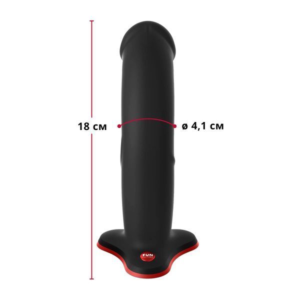 Фаллоимитатор Fun Factory THE BOSS STUB, черный, реалистичная текстура, длина 17,9 см, диаметр 4,1 см SX0989 фото