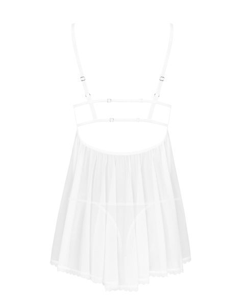 Пеньюар и трусики Obsessive Heavenlly babydoll & thong XS/S SO8163 фото