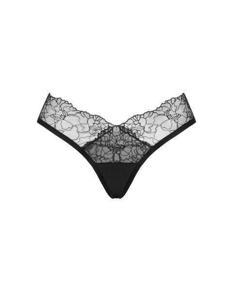 Сітчасті трусики під омбре Obsessive Bella Rou panties XS/S SO7855 фото