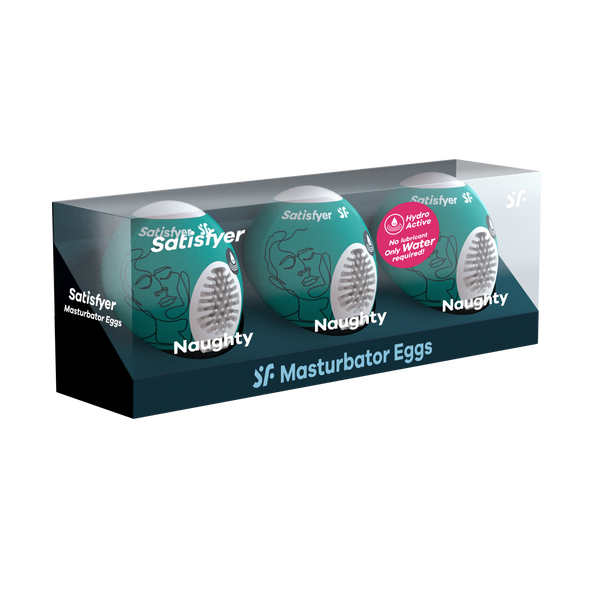 Набір мастурбаторів Satisfyer Egg Set Masturbator Naughty 3шт 9043477 фото
