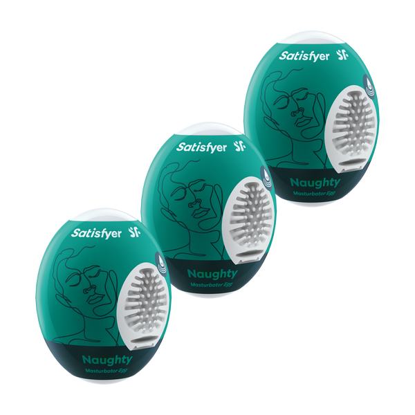 Набір мастурбаторів Satisfyer Egg Set Masturbator Naughty 3шт 9043477 фото