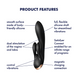 Смарт вібратор Satisfyer Double Flex Black 4002583 фото 7