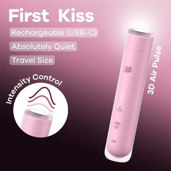 Вібратор помада Satisfyer First Kiss 4078465 фото