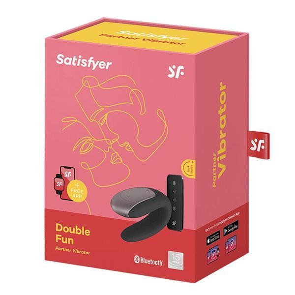 Смарт-вібратор для пар Satisfyer Double Fun Black 4001692 фото