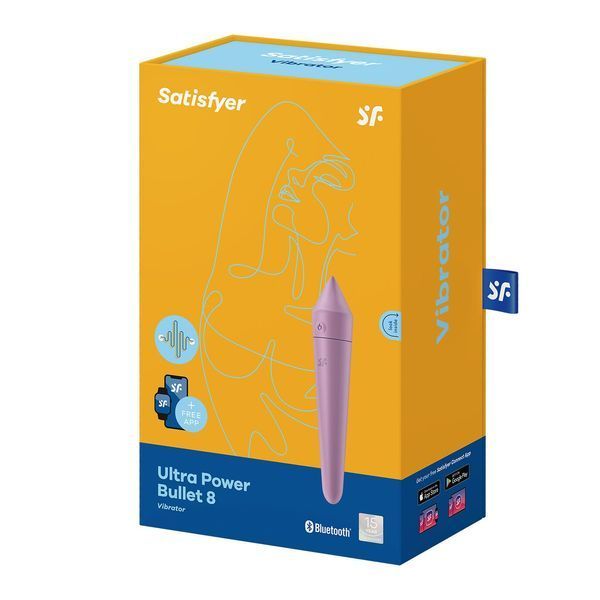 Смарт мини-вибратор Satisfyer Ultra Power Bullet 8 Lilac SO5438 фото
