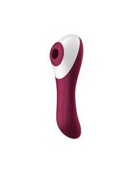 Вакуумный стимулятор с вибрацией Satisfyer Dual Crush Wine Red 4003061 фото