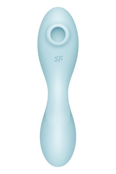 Вакуумний смарт-стимулятор із вібрацією Satisfyer Curvy Trinity 5 (Blue), керування зі смартфона SO6726 фото