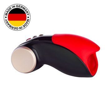 Мастурбатор для головки пениса Fun Factory COBRA LIBRE II black/red, 2 мотора, игра без рук SX0967 фото
