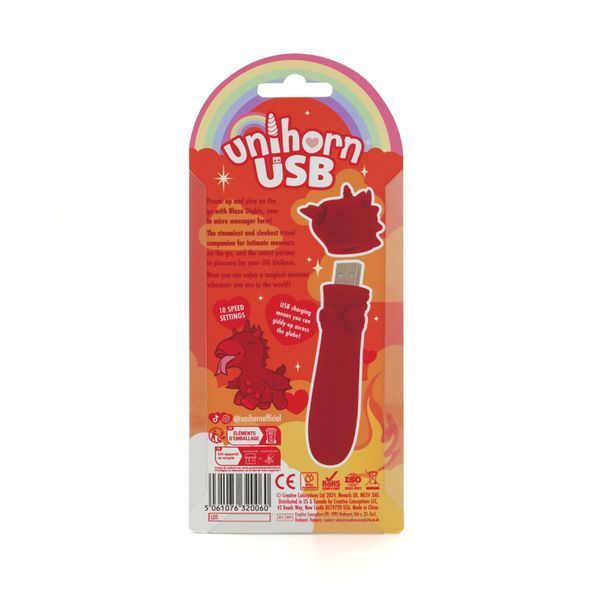 Вибратор-единорожка Unihorn USB Bullet &ndash; Blaze Diablo вибропуля, USB-зарядка, 10 режимов SX2859 фото