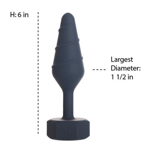Анальная пробка Lux Active Twist Plug Large Blue SX3927 фото