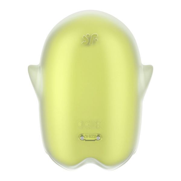 Вакуумный клиторальный стимулятор с вибрацией Satisfyer Glowing Ghost Yellow, светится в темноте SX0543 фото