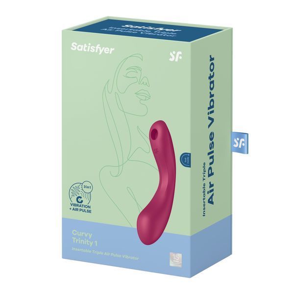 Вібратор 3-в-1 Satisfyer Curvy Trinity 1 red 4036496 фото