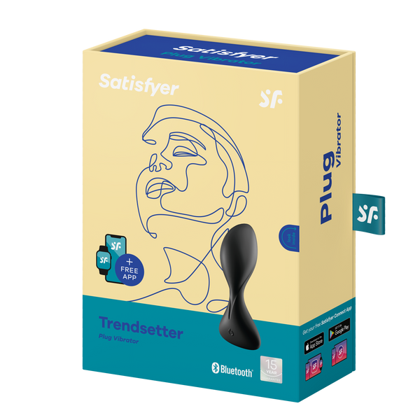 Анальна вібропробка Satisfyer Trendsetter black 4006819 фото