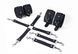 Набор для БДСМ Feral Feelings BDSM Kit 3 Black, наручники, поножи, крестовина SO8269 фото 1
