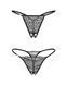 Набор трусиков с доступом Obsessive Bianca 2-pack crotchless thong 2XL/3XL SX3557 фото 5