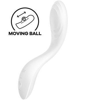 Вібратор із перлинною стимуляцією точки G Satisfyer Rrrolling Pleasure white 4043982 фото