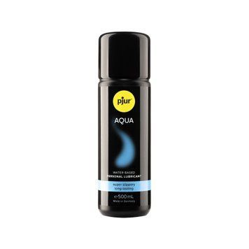 Лубрикант на водній основі pjur Aqua 500 мл, ефект оксамитової шкіри без прилипання SX3638 фото
