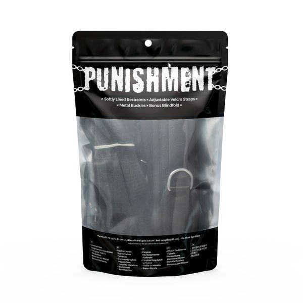 Растяжка на кровать Punishment - 5-Piece Bed Restraint Kit &ndash; Black SX2229 фото