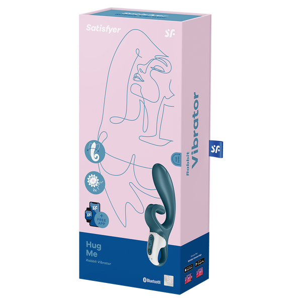 Смарт вібратор Satisfyer Hug me grayblue 4036571 фото