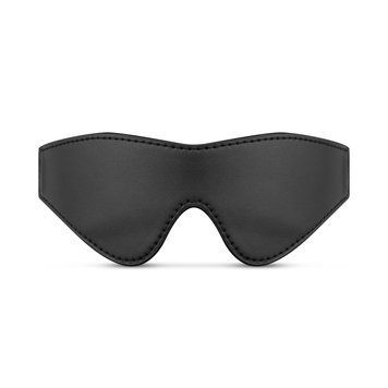 Маска Bedroom Fantasies: Faux Leather Blindfold, черная SO8824 фото