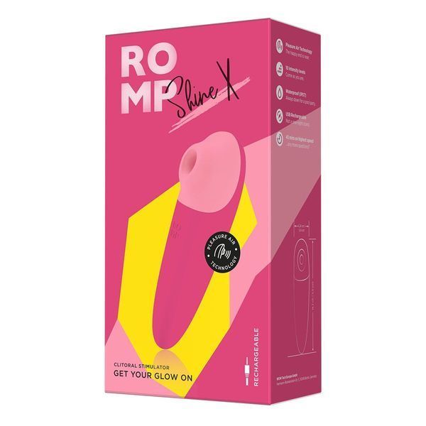 Вакуумный клиторальный стимулятор Romp Shine X, 10 уровней интенсивности SX0535 фото