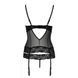 Корсет с открытой грудью Passion Exclusive NORTH CORSET L/XL, black, пажи, трусики, шнуровка PS24004 фото 6