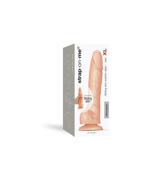 Реалистичный фаллоимитатор Strap-On-Me Sliding Skin Realistic Dildo Vanille XL, эффект подвижной кож SO6262 фото