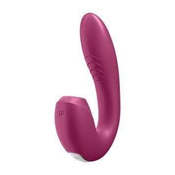Вакуумный вибратор Satisfyer Sunray Connect App berry 4009773 фото