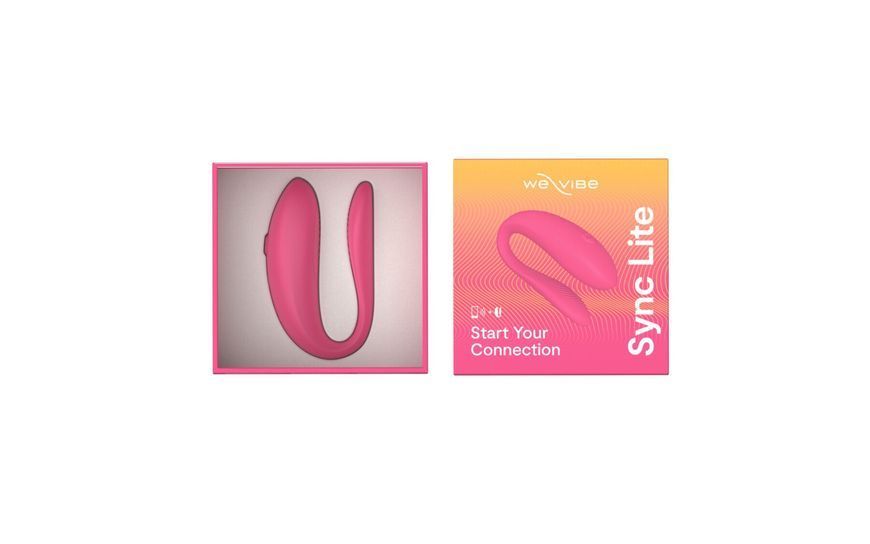 Смарт-вибратор для пар We-Vibe Sync Lite Pink, 10 виброрежимов, можно совмещать с проникающим сексом SO8766 фото