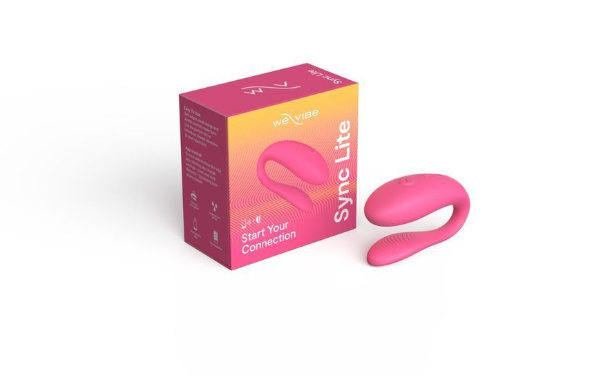 Смарт-вибратор для пар We-Vibe Sync Lite Pink, 10 виброрежимов, можно совмещать с проникающим сексом SO8766 фото
