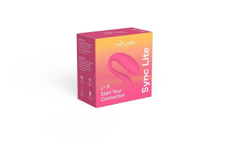 Смарт-вибратор для пар We-Vibe Sync Lite Pink, 10 виброрежимов, можно совмещать с проникающим сексом SO8766 фото